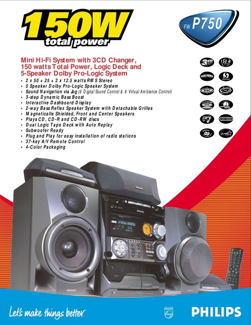 Philips FW-P750 Manual de usuario