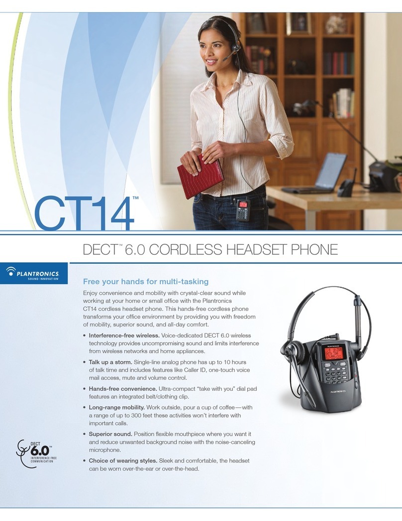 Plantronics CT14 Manual de usuario