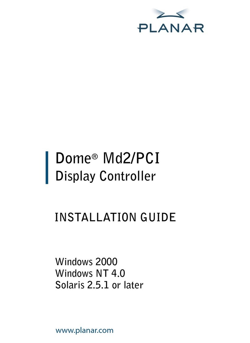 Planar Dome Md2/PCI Manual de usuario Planar Dome Md2/PCI Manual de usuario