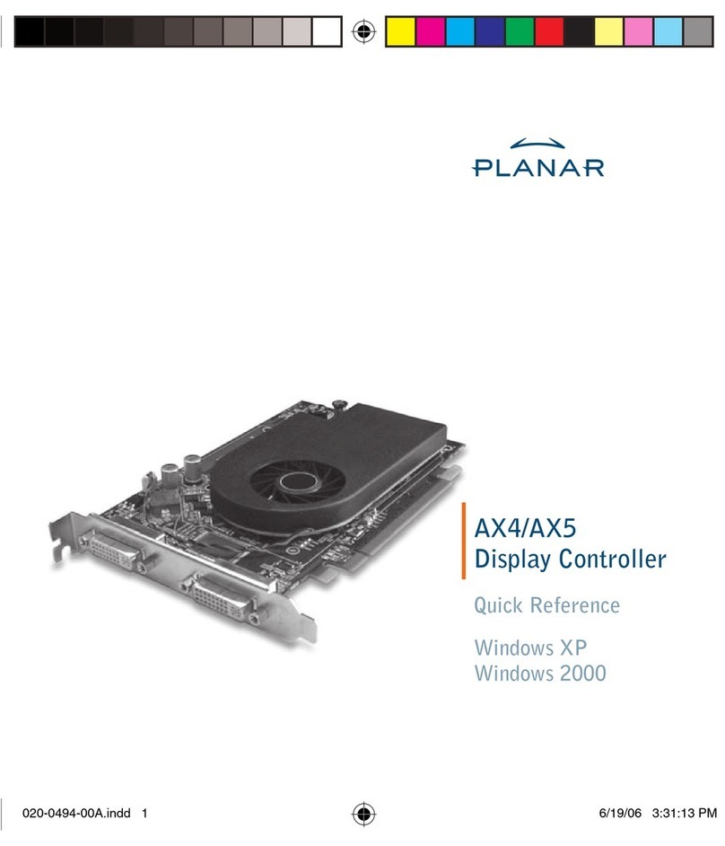 Planar AX4 Manual de usuario Planar AX4 Manual de usuario