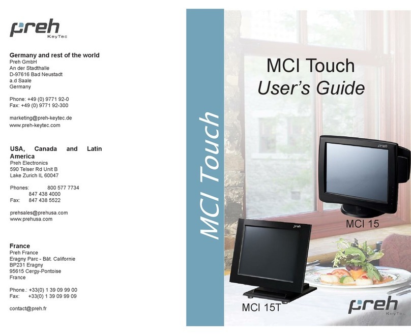 Preh MCI 15T Manual de usuario