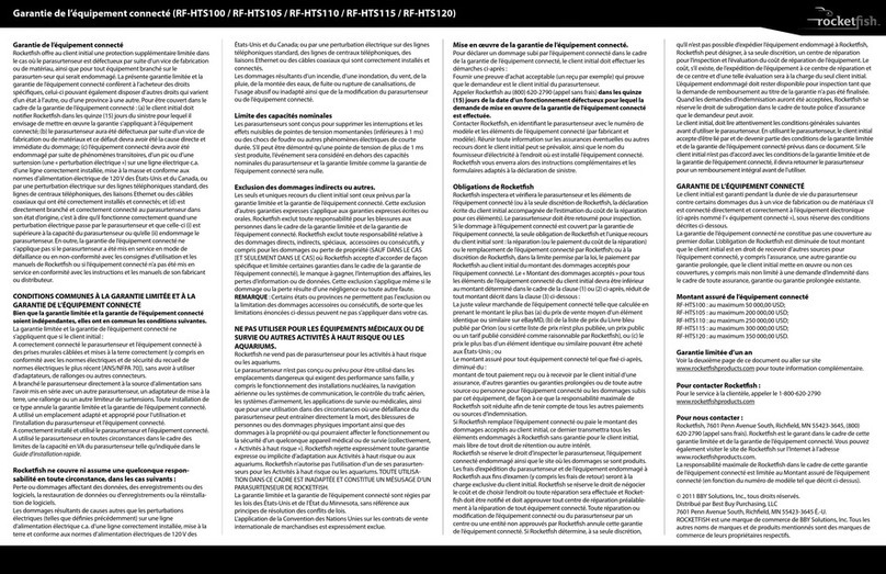 Rocket Fish RF-HTS100 Hoja de instrucciones