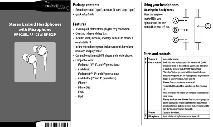 Rocket Fish RF-IC3BL Manual de usuario Rocket Fish RF-IC3BL Manual de usuario