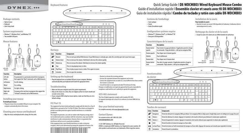 Dynex DX-WDCMBO3 Manual de usuario