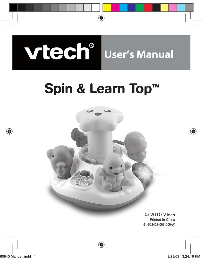 V-tech Spin & Learn Top Manual de usuario
