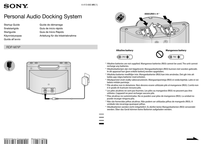 Sony RDP-M7IP Guía del usuario