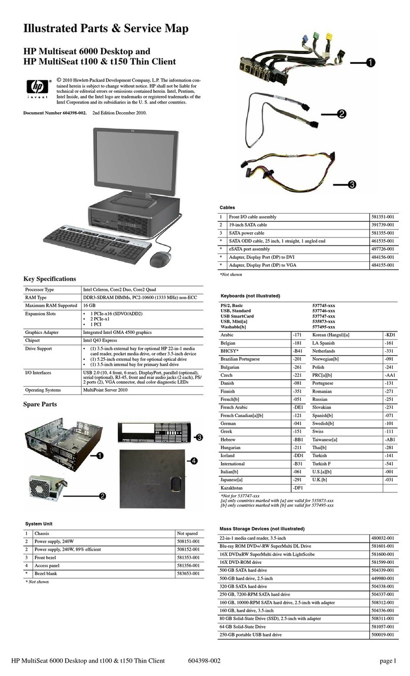 HP Pavilion t100 - Desktop PC Guía de configuración