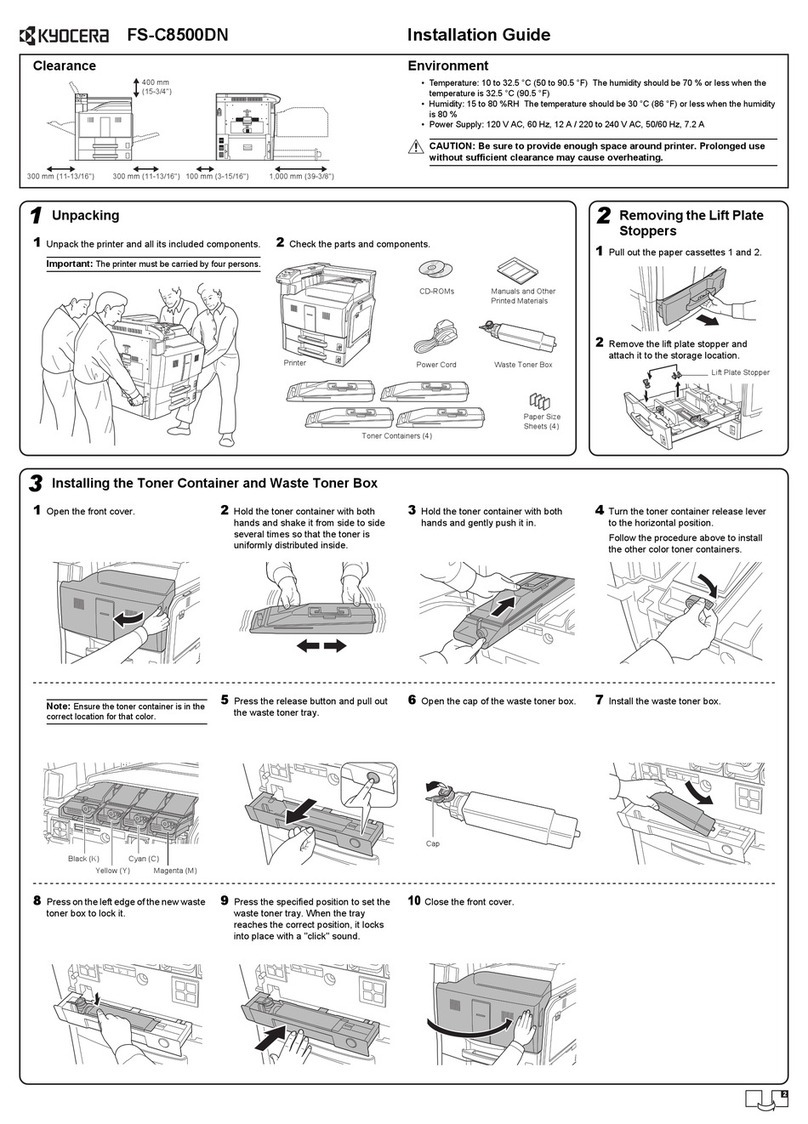 Kyocera FS FS-C8500DN Manual de usuario