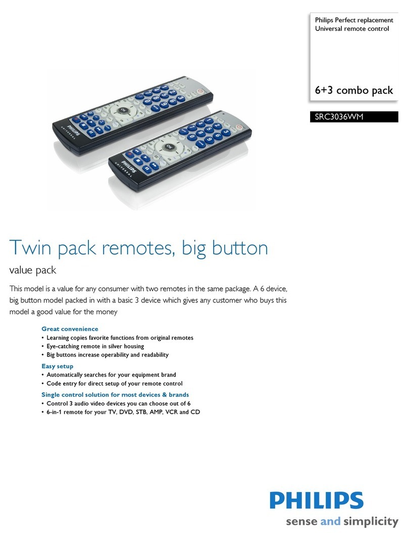 Philips Perfect replacement SRC3036WM Manual de usuario