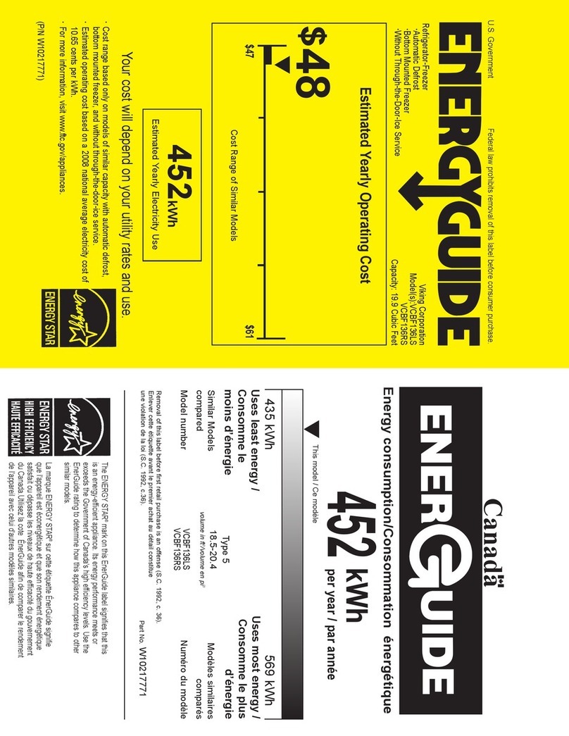 Viking VCBF136RSS Instrucciones de montaje