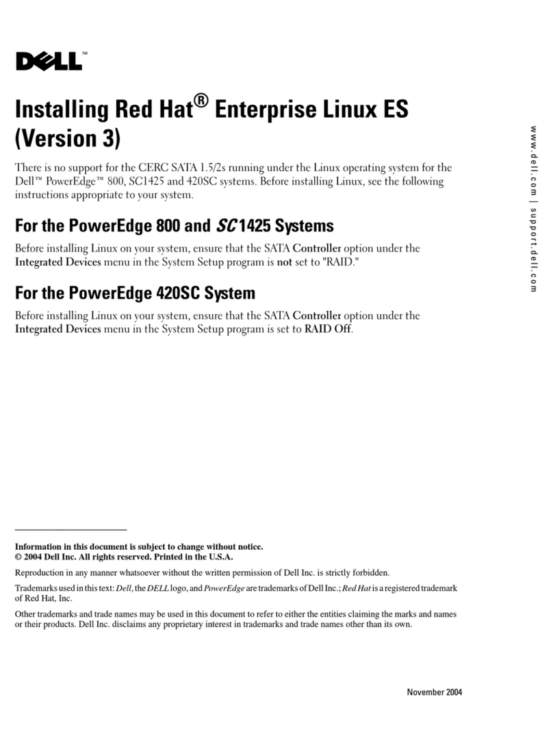 Dell PowerEdge 800 Manual del operador