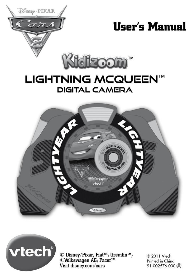 V-tech Kidizoom Lightning McQueen Digital Camera Manual de usuario
