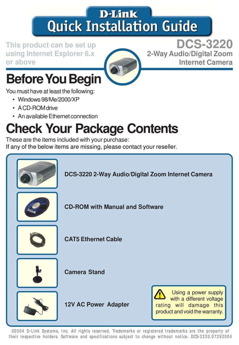 D-Link DCS-3220 - SECURICAM Network Camera Manual de usuario