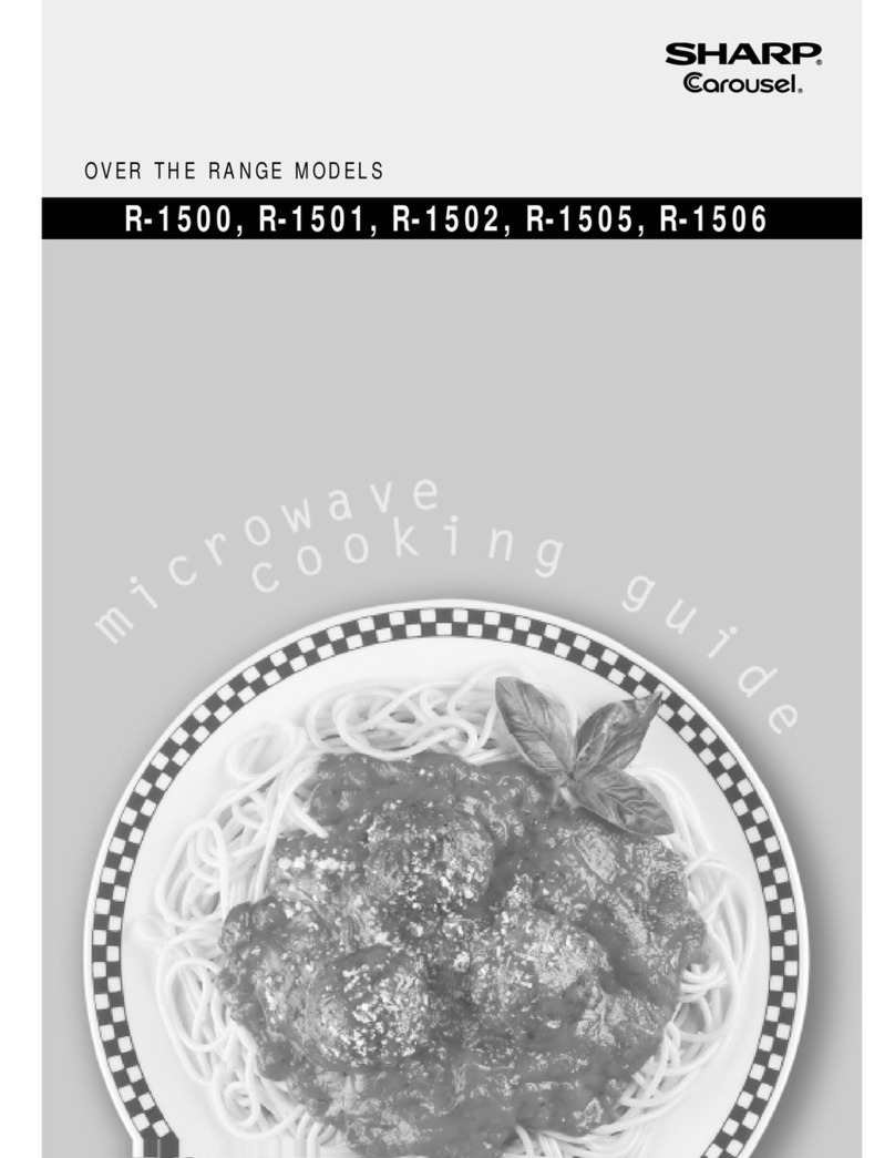 Sharp Carousel R-1512 Manual de uso y cuidado
