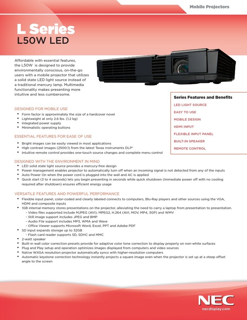 NEC NP-L50W Manual de usuario NEC NP-L50W Manual de usuario