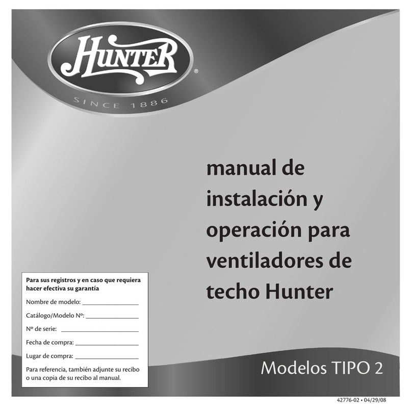 Hunter 23902 Manual de usuario