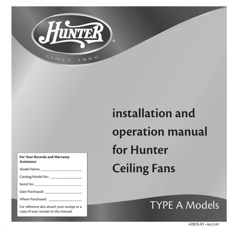 Hunter 22375 Manual de usuario
