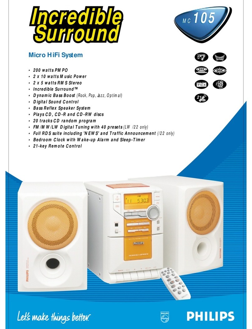 Philips MC-105 Manual de usuario