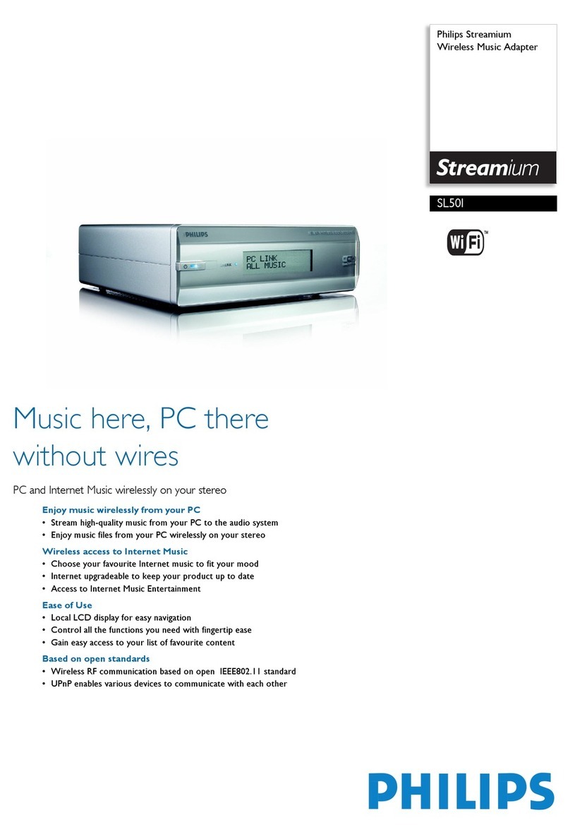 Philips Streamium SL50i Manual de usuario