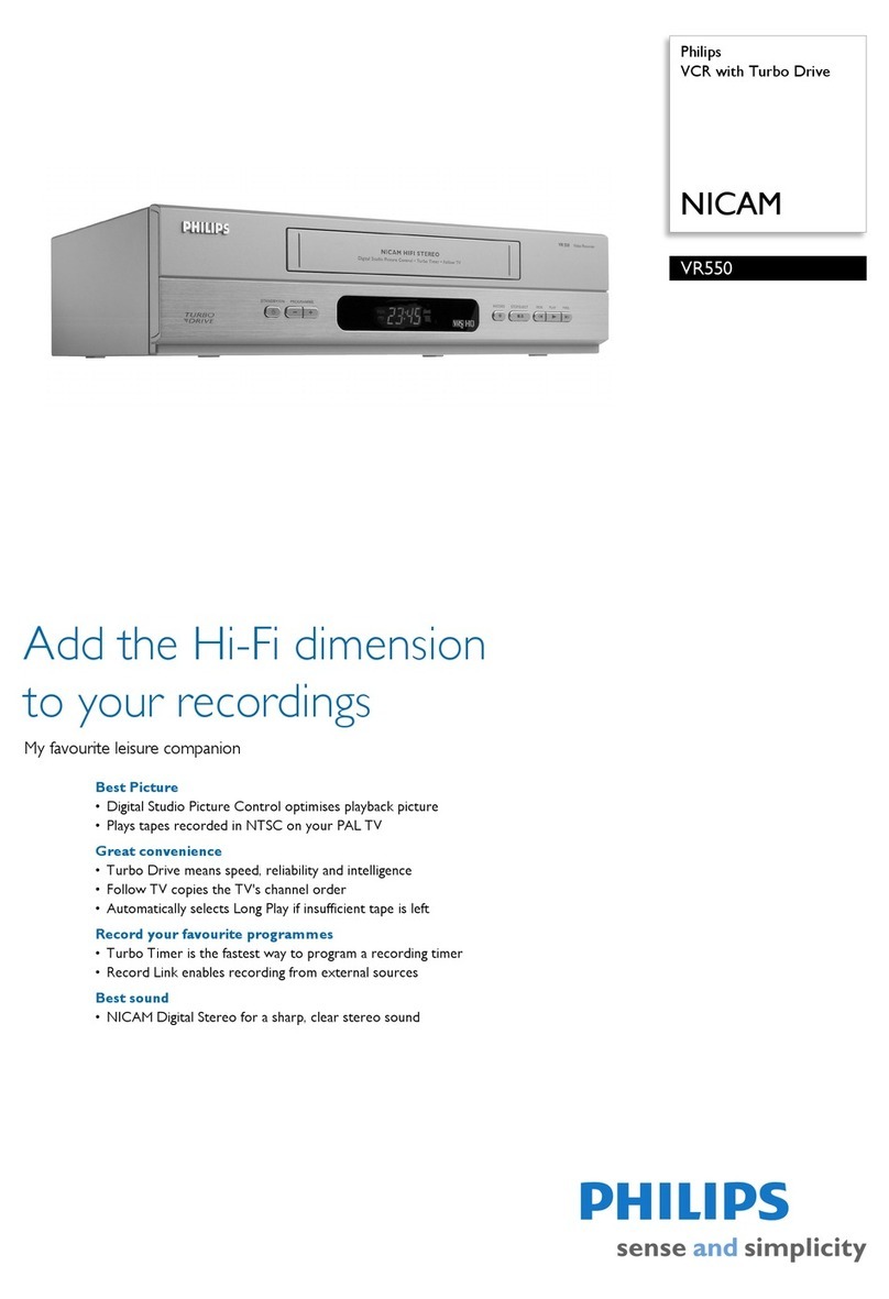 Philips turbo drive VR550 Manual de usuario