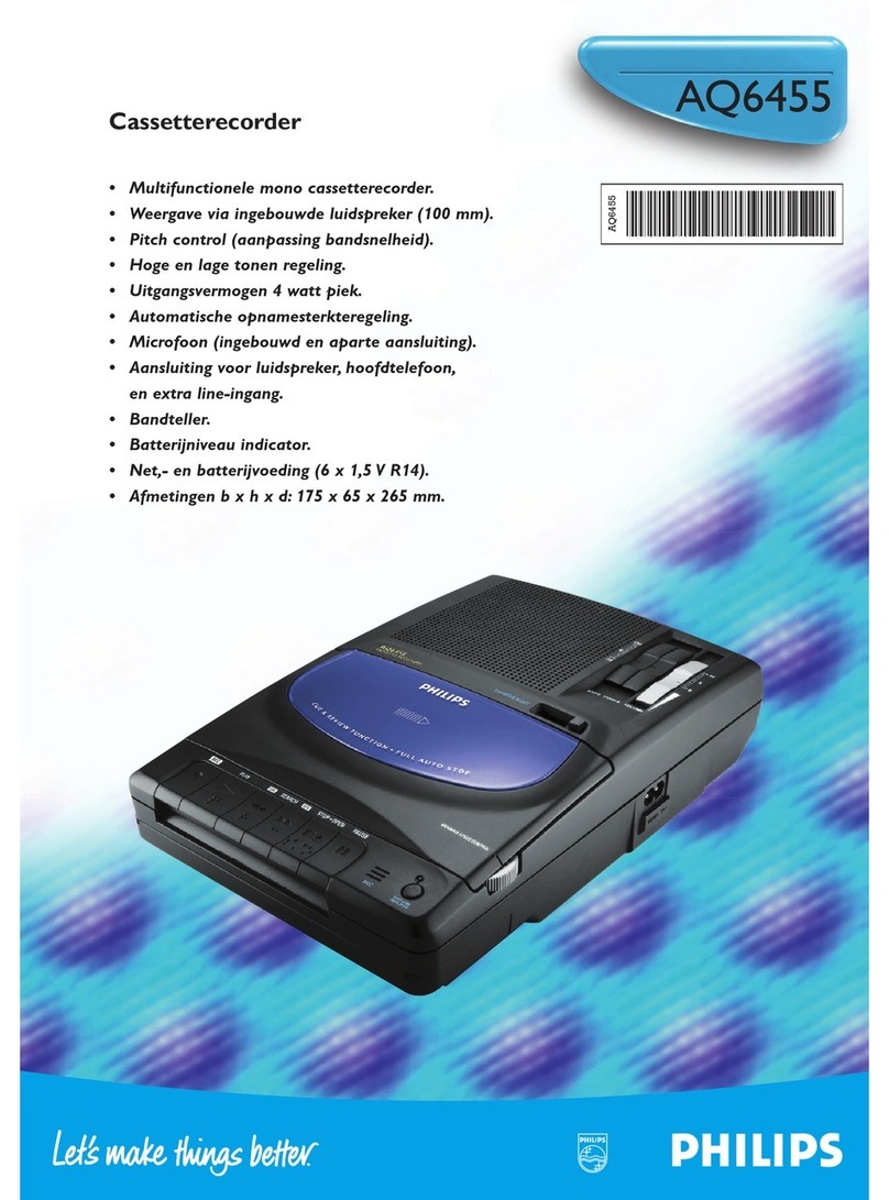 Philips AQ6455/00 Manual de usuario Philips AQ6455/00 Manual de usuario