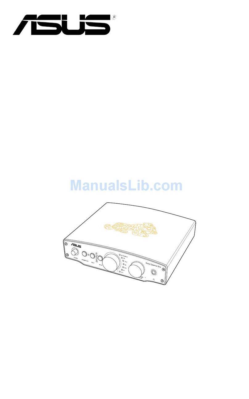 Asus XONAR ESSENCE - Sound Card - 192 kHz Manual de usuario