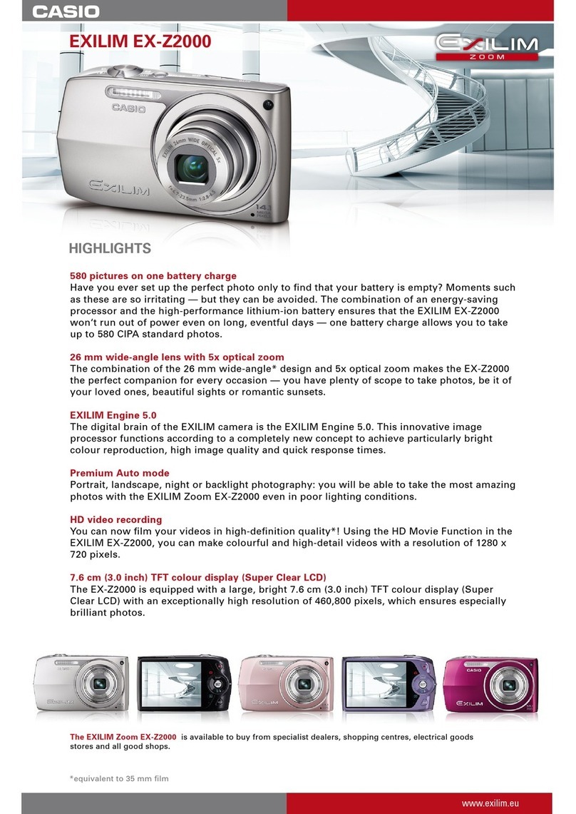 Casio EX-Z2000BK Manual de usuario Casio EX-Z2000BK Manual de usuario