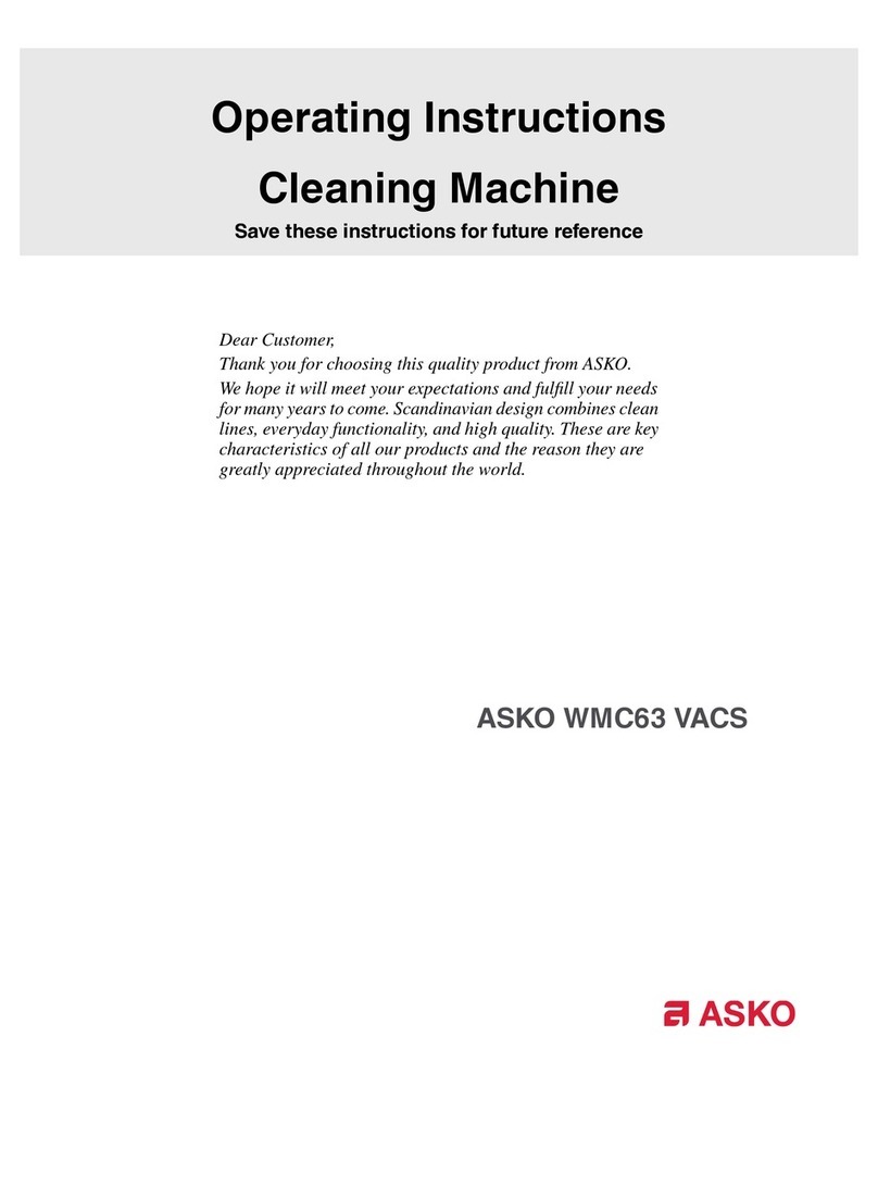 Asko WMC63VACS Manual de usuario