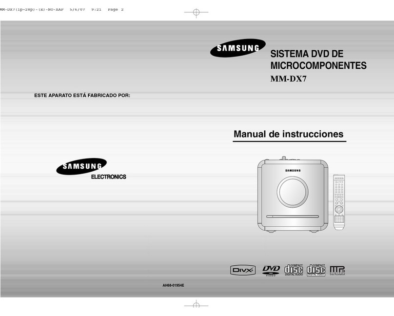 Samsung MM-DX7 Manual de usuario