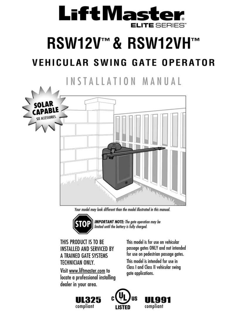 Chamberlain Elite RSW12V Manual de usuario
