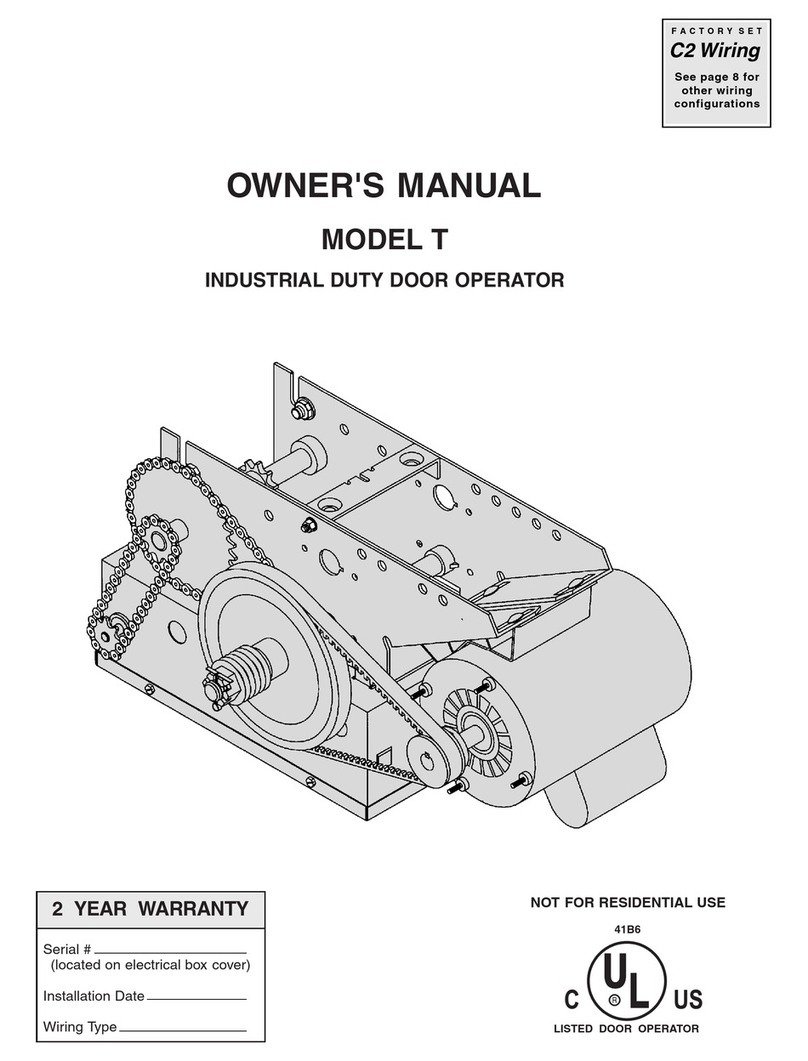 Chamberlain T Manual de usuario Chamberlain T Manual de usuario