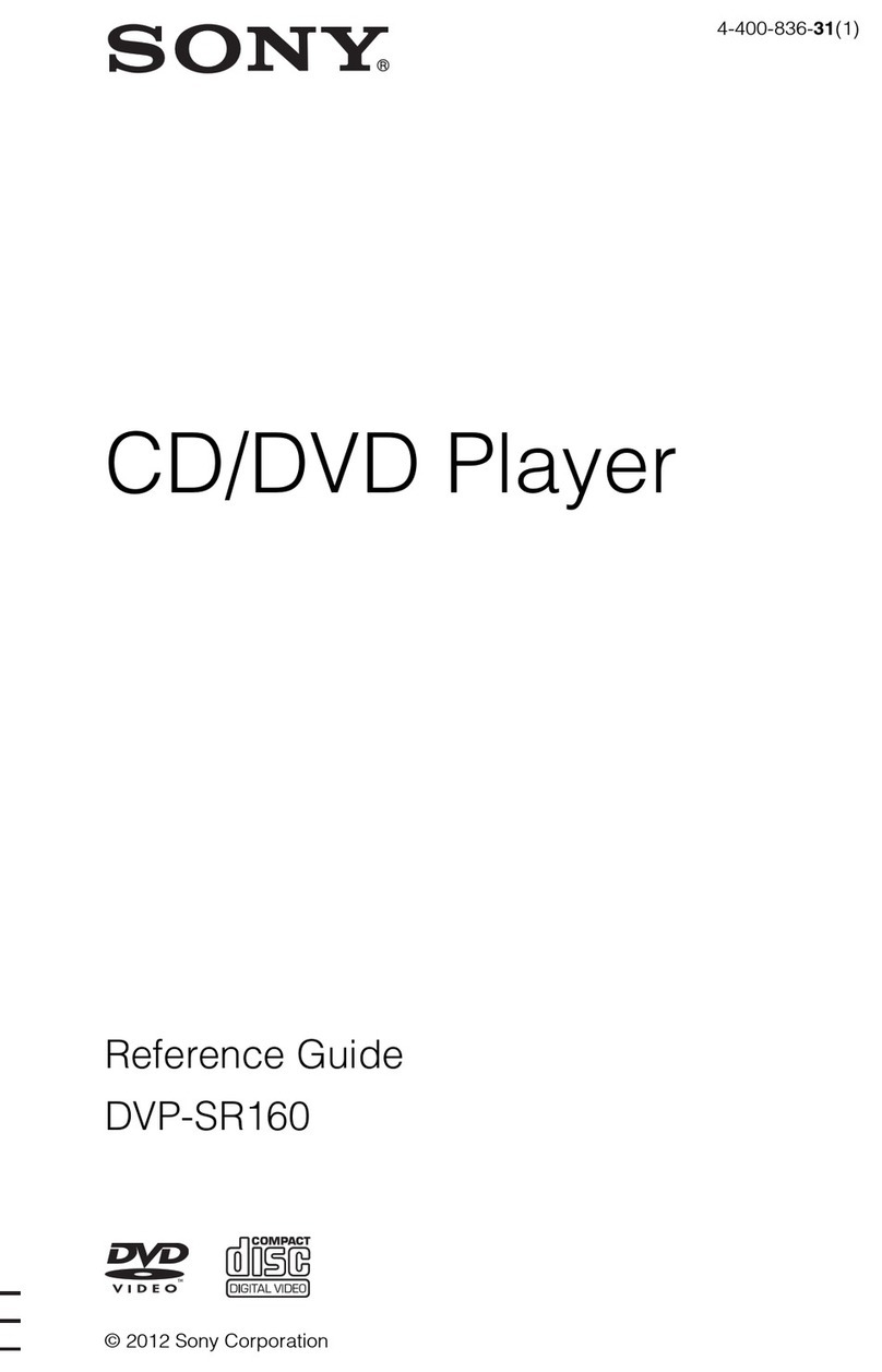 Sony DVP-SR160 Manual de usuario
