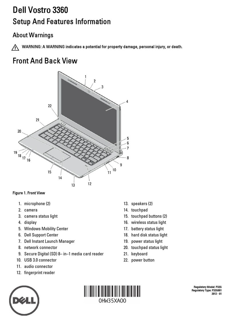 Dell Vostro 3360 Manual del propietario