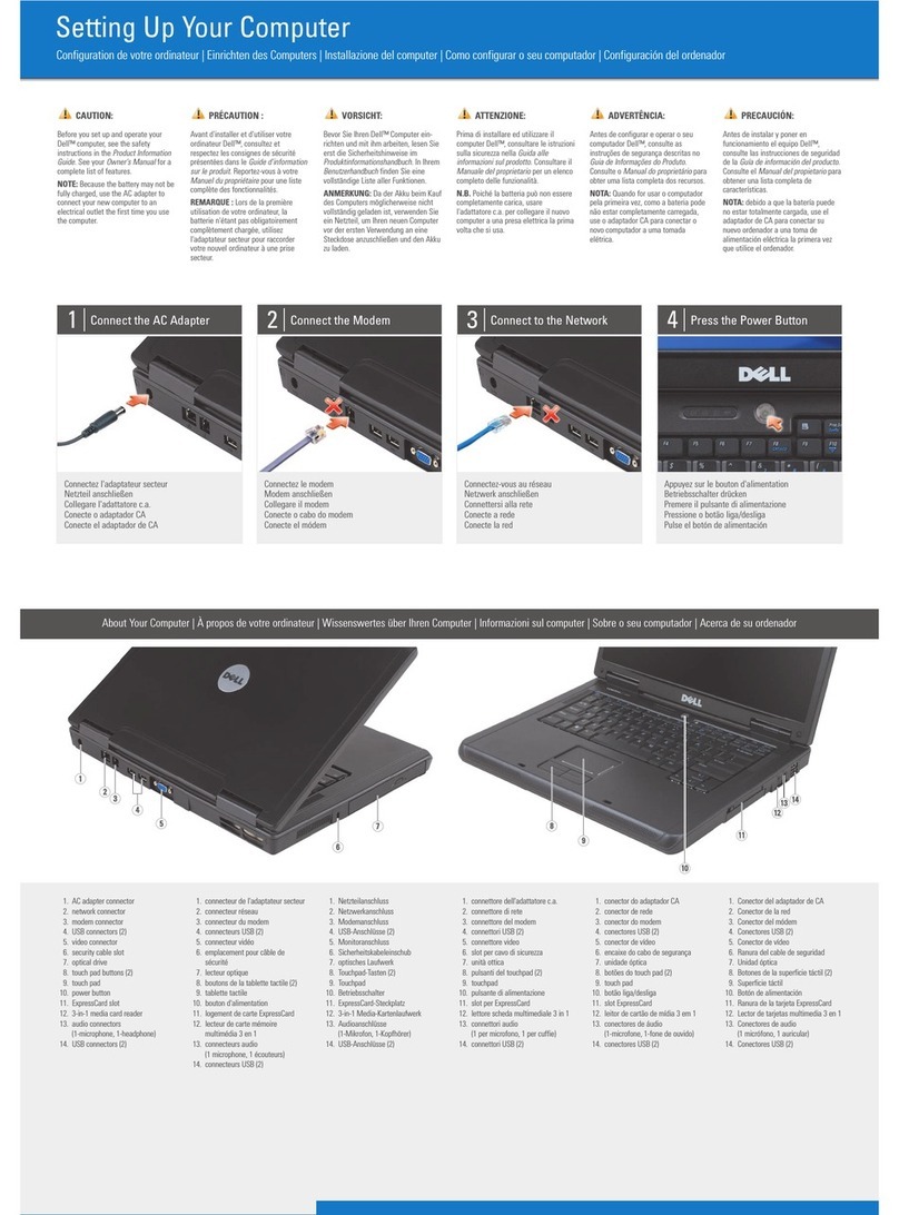 Dell Inspiron 1000 Manual de usuario