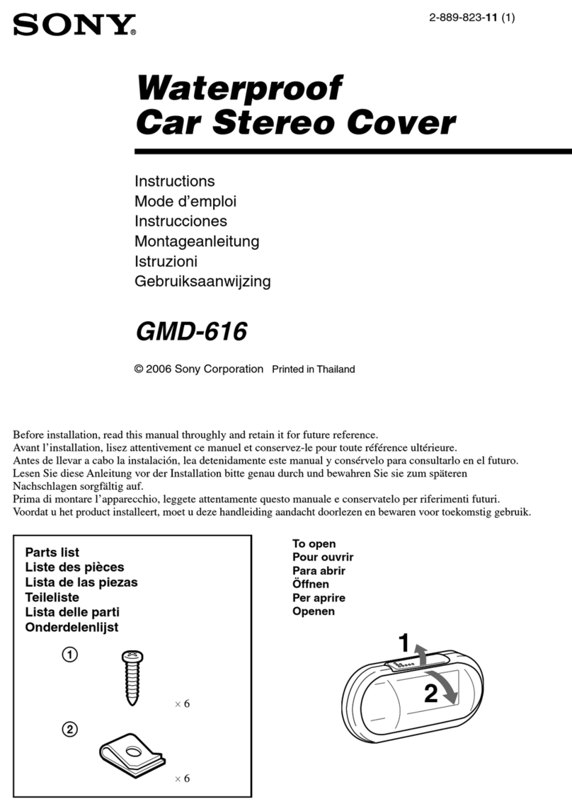 Sony GMD-616 Manual de usuario