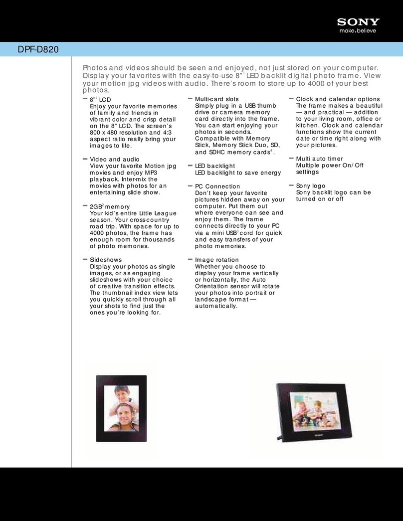 Sony DPF-D820 Manual de usuario