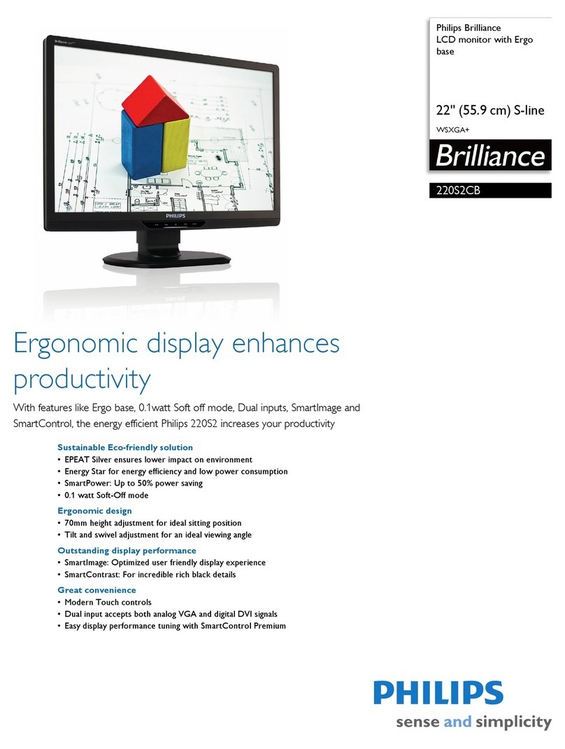 Philips Brilliance 220S2CB Manual de usuario