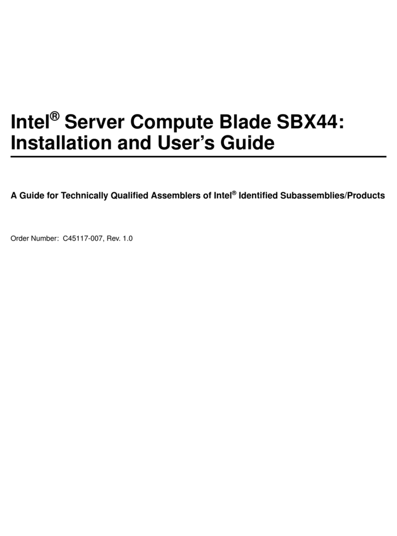 Intel SBX44 - Server Compute Blade Manual de usuario