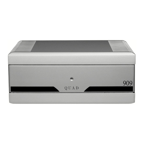 QUAD 909 Stereo Power Amplifier Manual de usuario