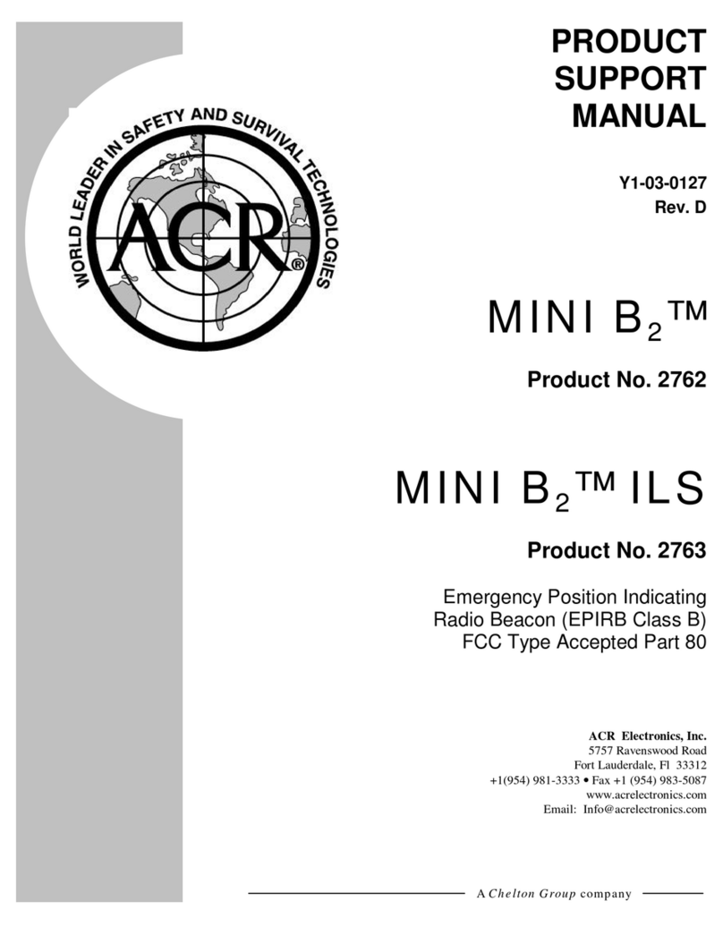 ACR Electronics MINI B2 CLASS B PERSONAL EPIRB Instrucciones de instalación