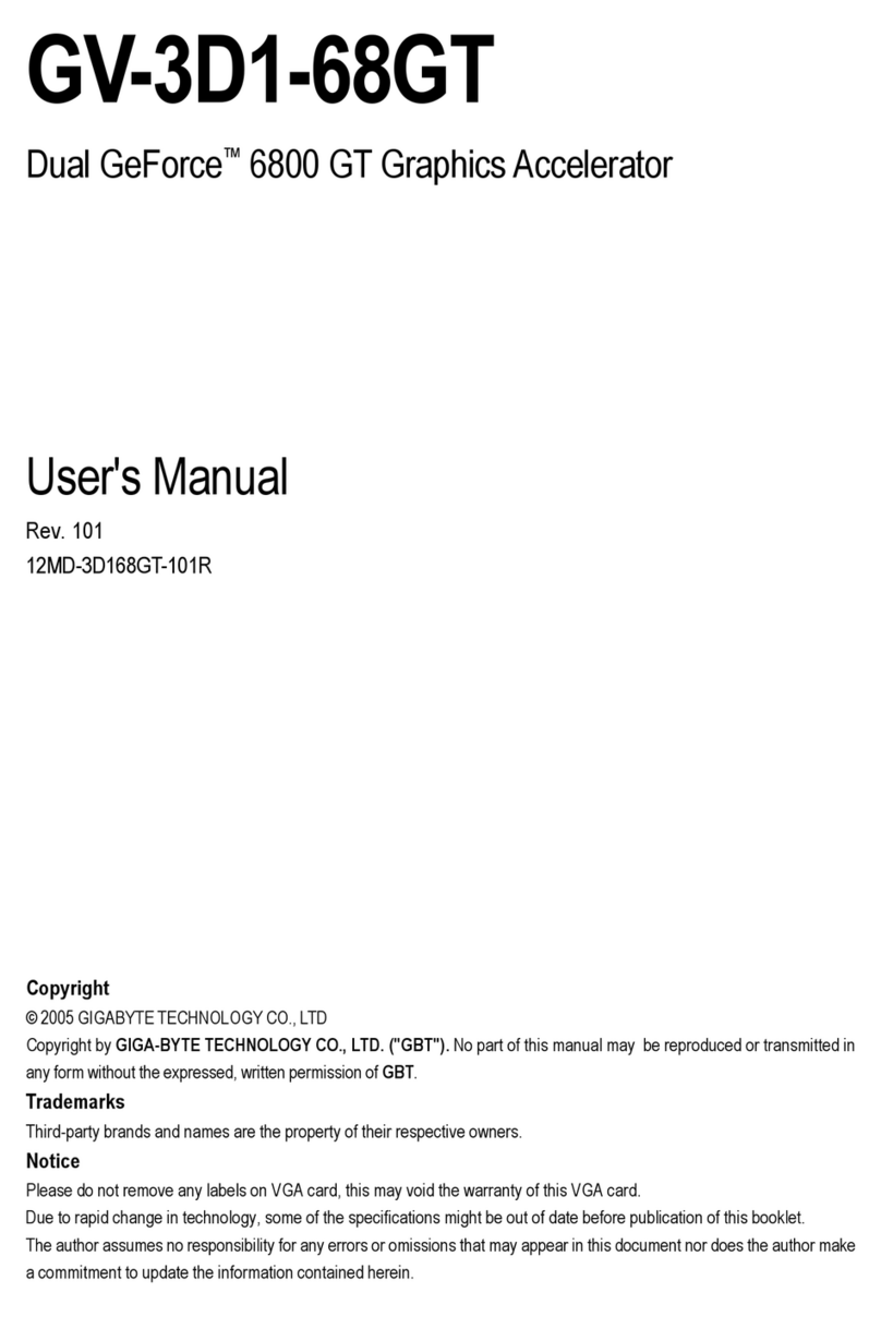 Gigabyte GV-3D1-68GT Manual de usuario