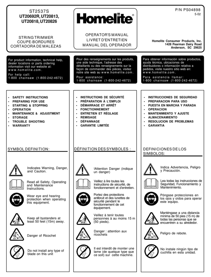 Homelite PS04898 Manual de usuario Homelite PS04898 Manual de usuario