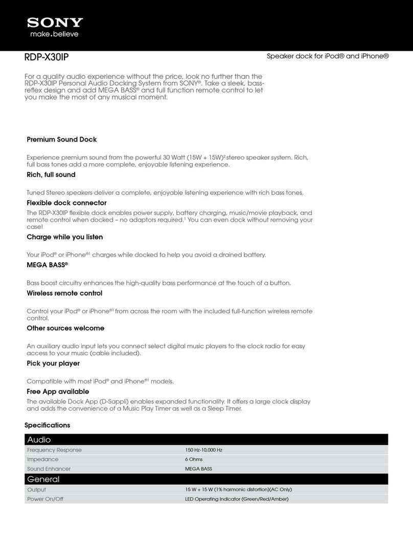 Sony RDP-X30IP Manual de usuario
