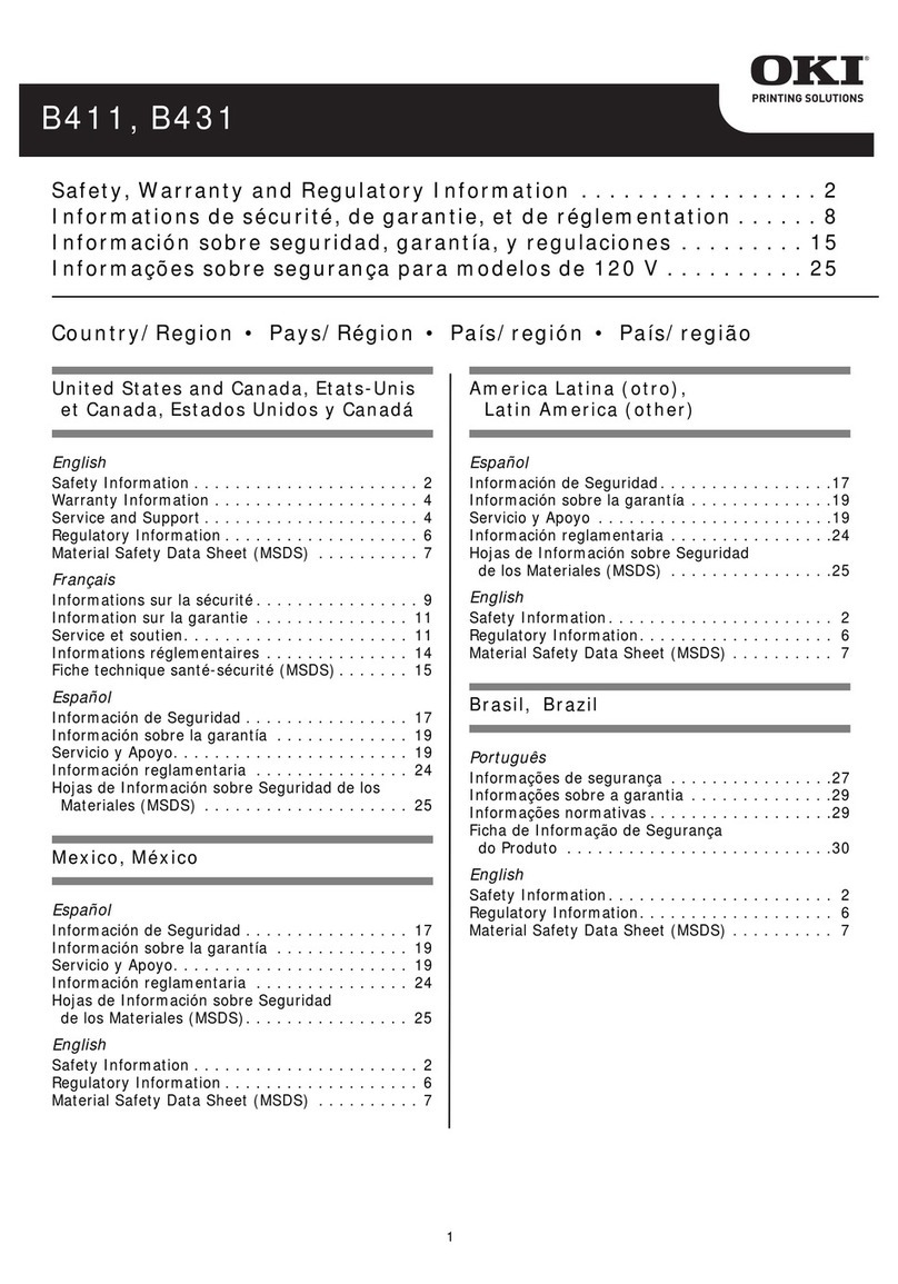 Oki B411d Instrucciones originales