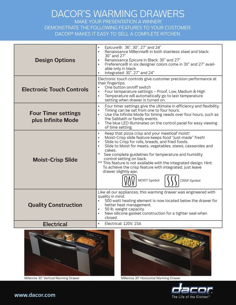 Dacor ERWD27 Manual de usuario