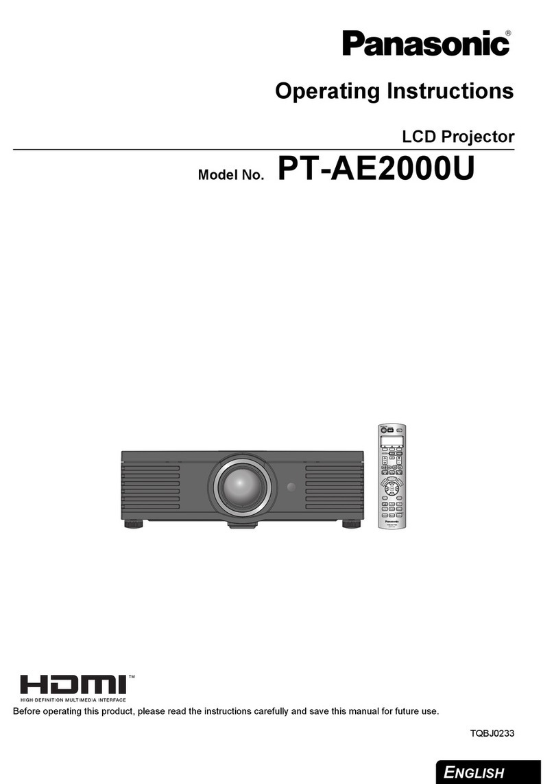 Panasonic PT-AE2000 Manual de usuario
