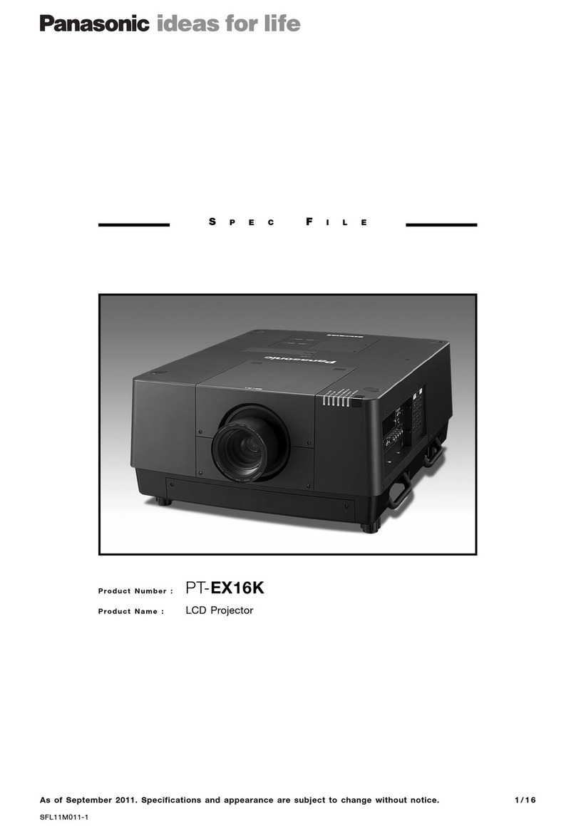 Panasonic PT-EX16K Manual de usuario