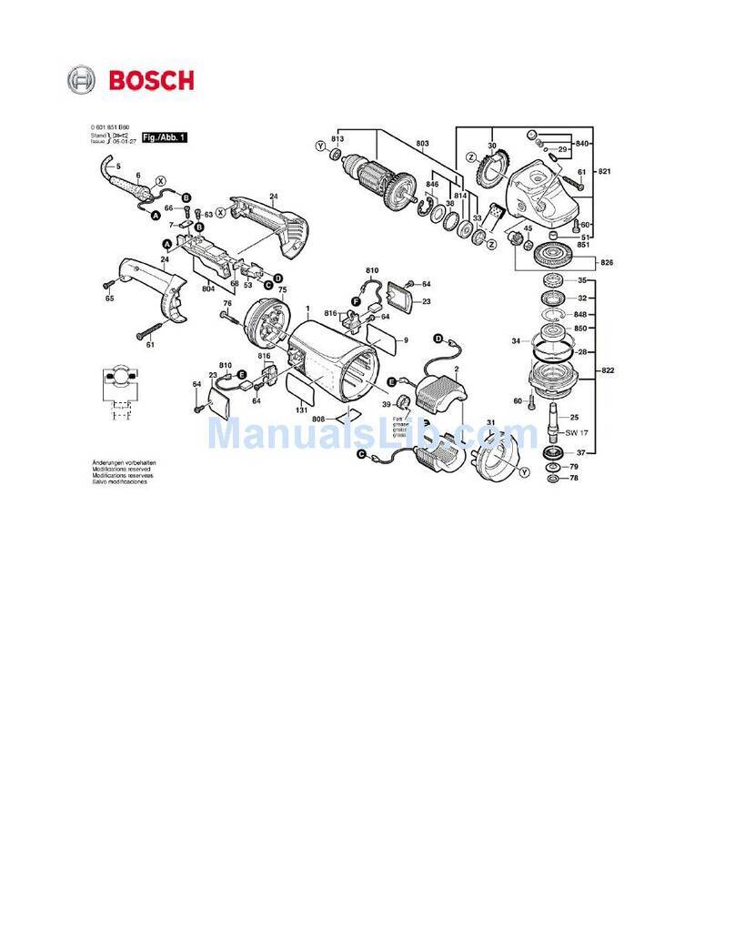 Bosch 1873-8 - 7 Large Angle Grinder Manual de usuario