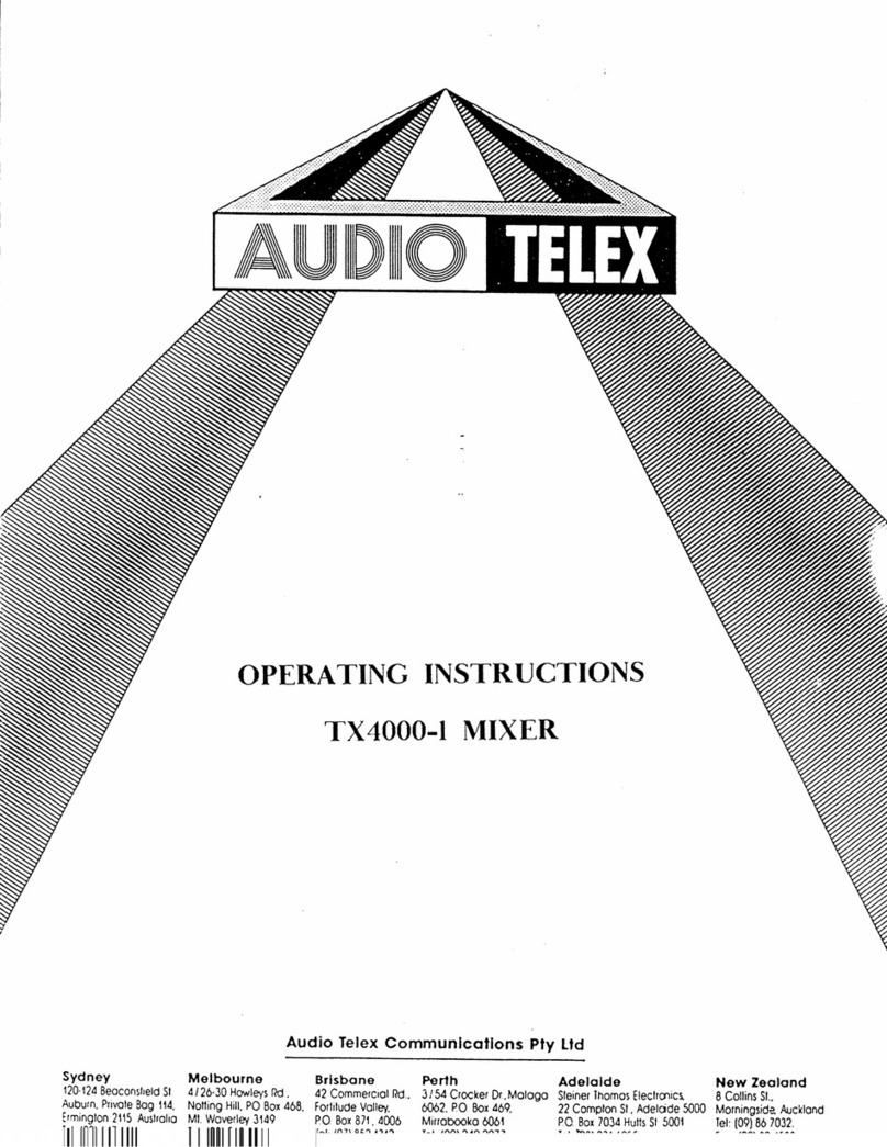 AUDIO TELEX TX4000-1 Manual de usuario