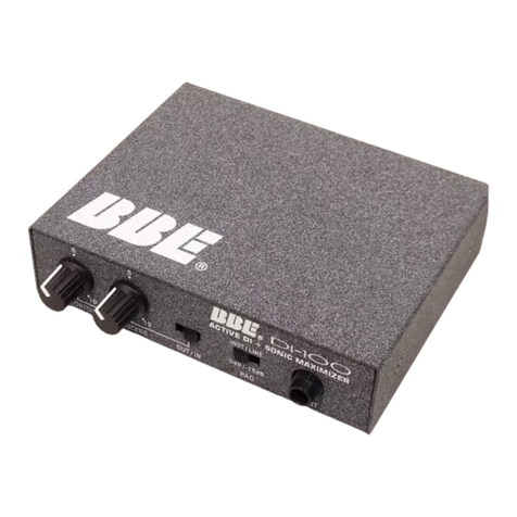 BBE Sonic Maximizer DI-100 Manual de usuario